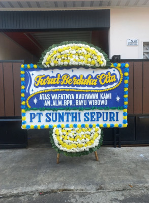 Papan Bunga Duka di Pejaten Timur